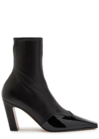 KHAITE KHAITE NEVADA 85 LEATHER ANKLE BOOTS