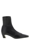 Khaite Nevada Ankle Boots In Black