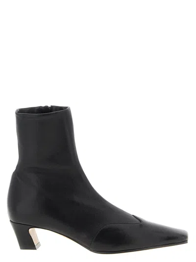 Khaite Nevada Ankle Boots In Black