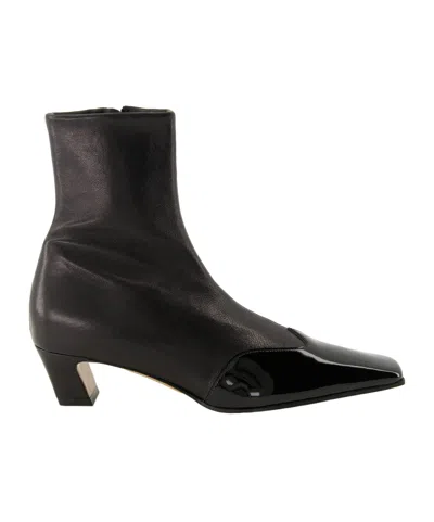 Khaite Nevada Ankle Boots In Black