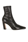 Khaite Pointed Toe Ankle Boots With 85mm Heel In Black