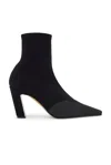 Khaite Nevada Ankle Stretch Boot In Black
