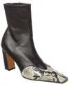 Khaite The Dallas 85mm Leather Ankle Boots In Black