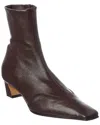 Khaite Cowboy Boots With Square Toe And Low Heel In Brown
