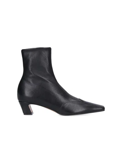 Khaite "nevada Low Boot" Ankle Boots – Black