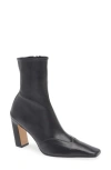 Khaite Nevada Square Toe Bootie In Black