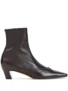 Khaite Nevada Stretch Ankle Boots In Multi