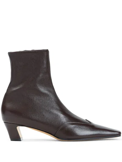 Khaite Nevada Stretch Ankle Boots In Multi