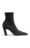 Khaite Nevada Stretch Ankle Boots In Black