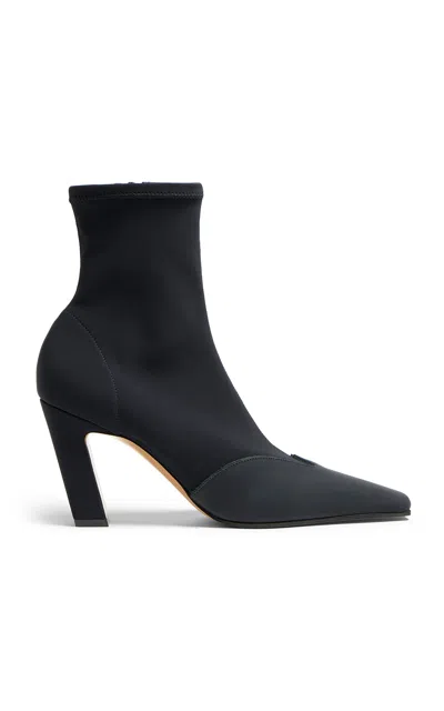 Khaite Nevada Stretch Ankle Boots In Black