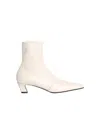 Khaite 40mm Nevada Stretch Ankle Boots In Neutrals