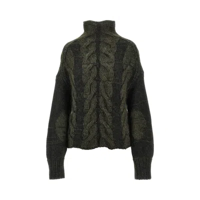 Khaite 'nico' Cable-knit Sweater In Black
