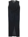 Khaite Niel Maxi Dress In Black