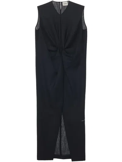 Khaite Niel Maxi Dress In Black