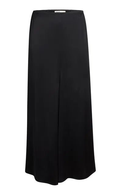 Khaite Nilmo Mid-rise Wide-leg Pants In Blue