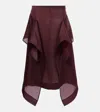 Khaite Nina Layered Panel Midi Skirt