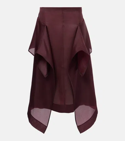 KHAITE NINA MIDI SKIRT