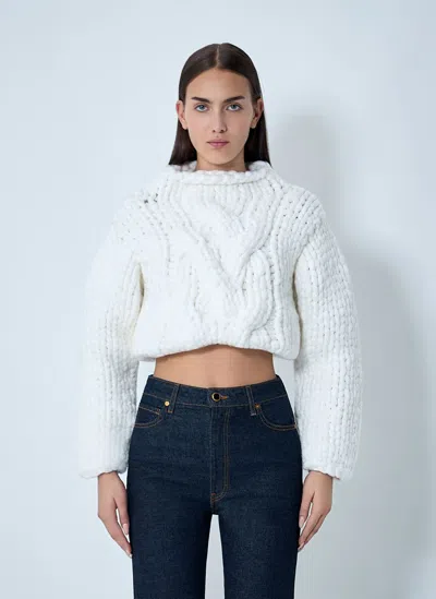 Khaite Ninel Sweater In White