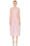 Khaite Noah Organza Dress In Pink