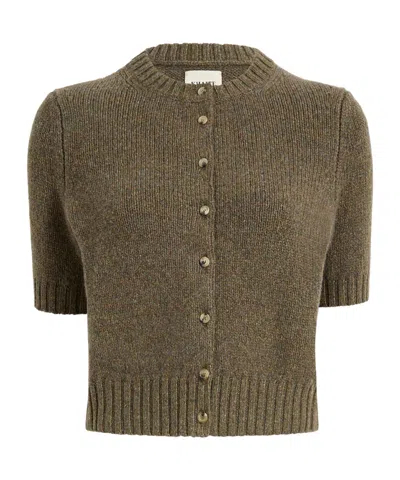 Khaite Nora Cardigan In Brown