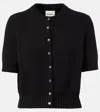 Khaite Nora Cashmere Knit Cardigan In Black
