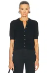 Khaite Nora Cashmere Knit Cardigan In Black