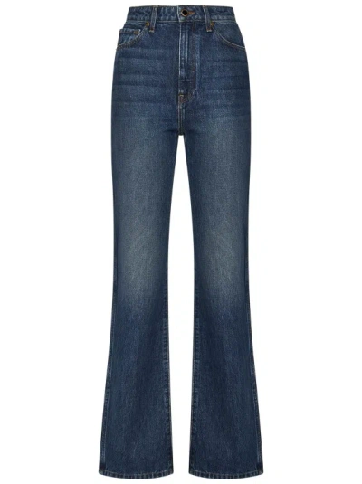 Khaite Ny Danielle High-waisted Jeans In Blue