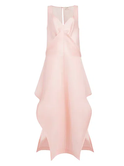 Khaite Women's Kenith Silk Dress In Pink