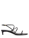 Khaite Loop Kitten Heel Sandal Red Wine