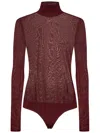 Khaite Tallin Bodysuit In Bordeaux