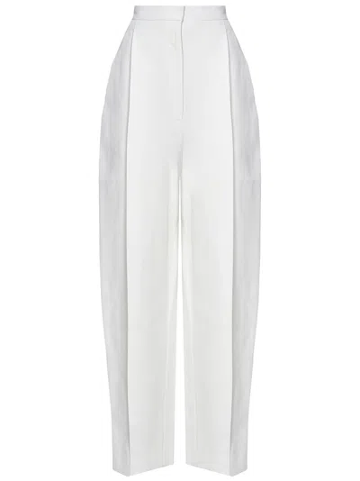 Khaite Ny The Ashford Trousers In White