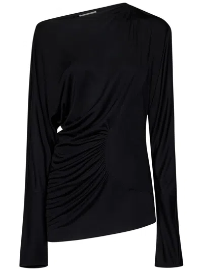 Khaite Black Long-sleeved Top In Nero