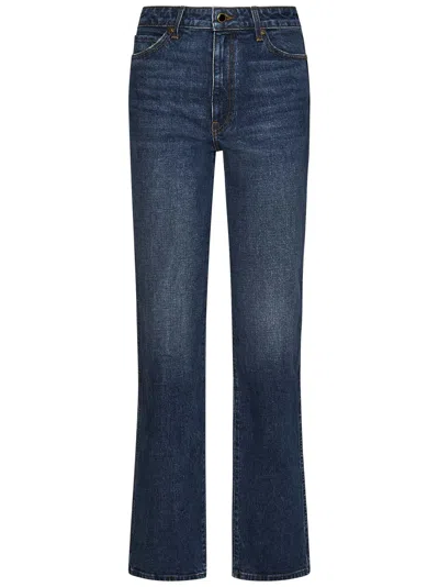 Khaite Ny The Danielle Jeans In Blue