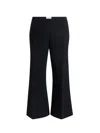 Khaite Walter Double Face Crepe Kick Flare Crop Pants