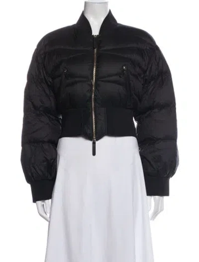 Pre-owned Khaite Nylon Down Coat In Black