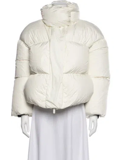 Pre-owned Khaite Nylon Down Jacket In Neutral