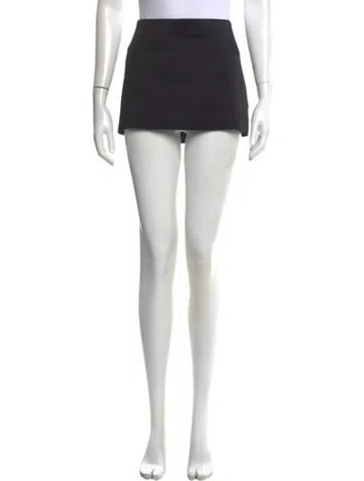 Pre-owned Khaite Nylon Mini Skirt In Black