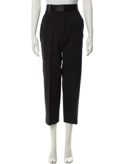 Pre-owned Khaite Nylon Wide Leg Pants In Black