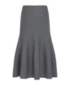 Khaite Odil Wool Skirt