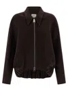 Khaite Odin Bomber Jacket In Black