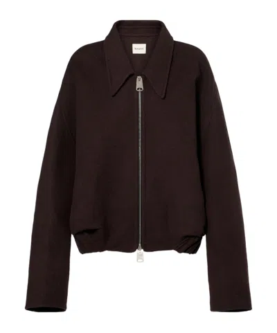 Khaite Odin Wool Jacket In Brown