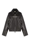 Khaite Odino Jacket In Leather In Black
