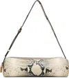 Khaite Kye Micro Snake-effect Leather Shoulder Bag In Neutral