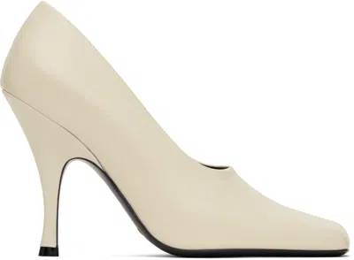 Khaite Off-white Eva Heels In 103 Cream