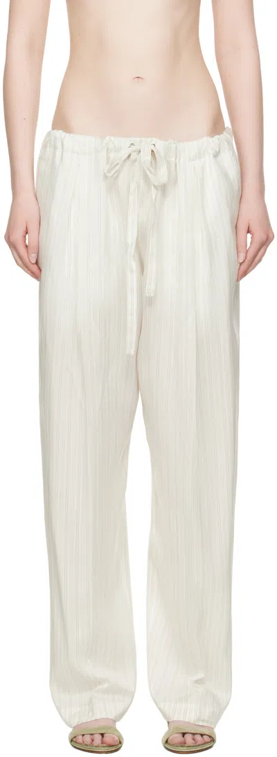Khaite Off-white Trenton Trousers