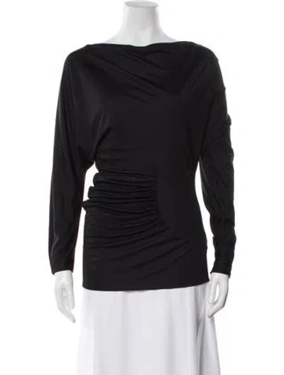 Pre-owned Khaite Off-the-shoulder Long Sleeve Top In Multi