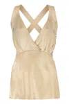 Khaite Oli Silk Top In Ecru