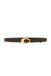 Khaite Olivia 20mm Belt In Brown