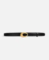 Khaite Olivia Calf-leather Belt In Black