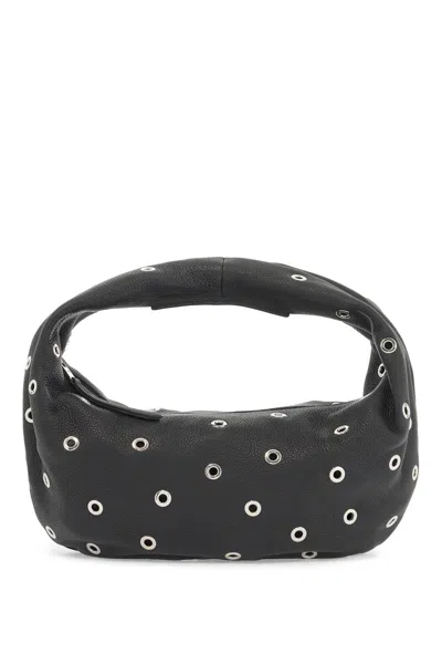 KHAITE OLIVIA BLACK LEATHER BAG